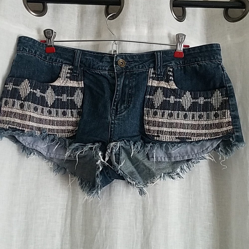 Denim shorts
